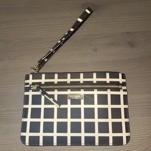 Kate Spade black and white clutch - NWOT